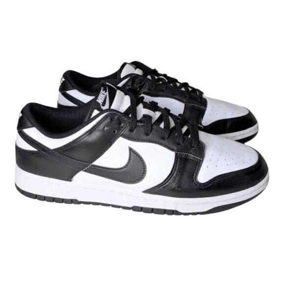 NIKE Dunk Low Retro 'White Black Panda' Sneakers Size W12/M10.5 - Picture 2 of 8